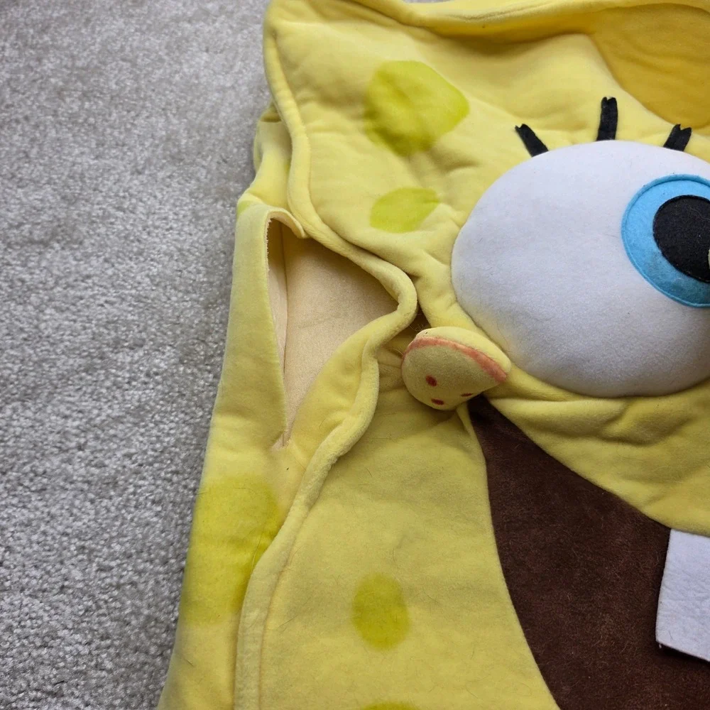 Rubies Spongebob Squarepants Plush Tunic Costume Kids Medium Yellow Nickelodeon
